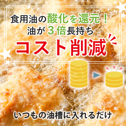 「フライ帝王GSP30」電子による油酸化還元装置。素材が際立ち、衣は軽い、揚げ物品質確実アップ　※揚げ油の劣化防止装置 【25,000台突破】